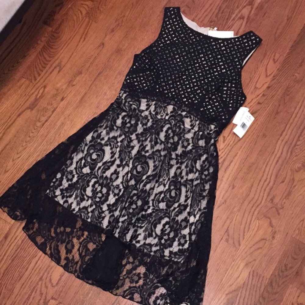 NWT Neiman Marcus black Lace dress